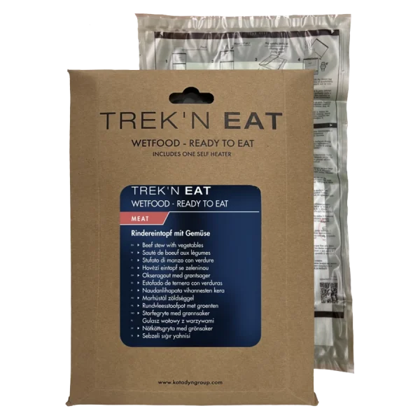 Trek'n Eat Beef Stew with Vegetables SH ready-to-eat pouch with self-heating bag